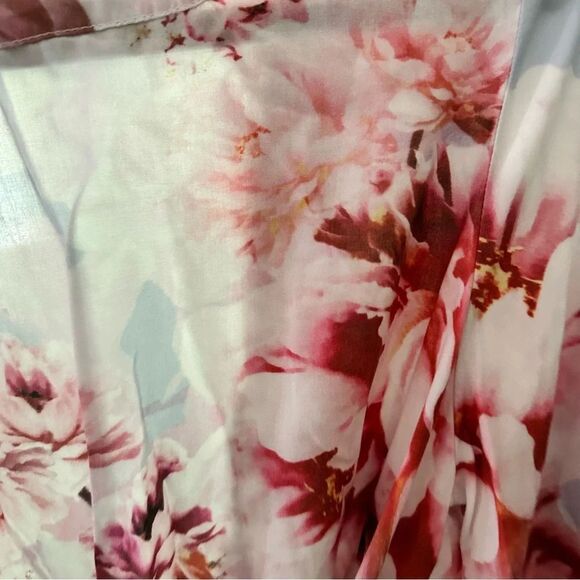 Plum Pretty Sugar Floral Rayon Bridal Robe Women’s XS - Picture 4 of 8